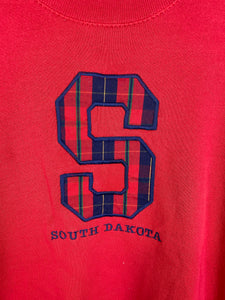 Mockneck embroidered South Dakota crewneck