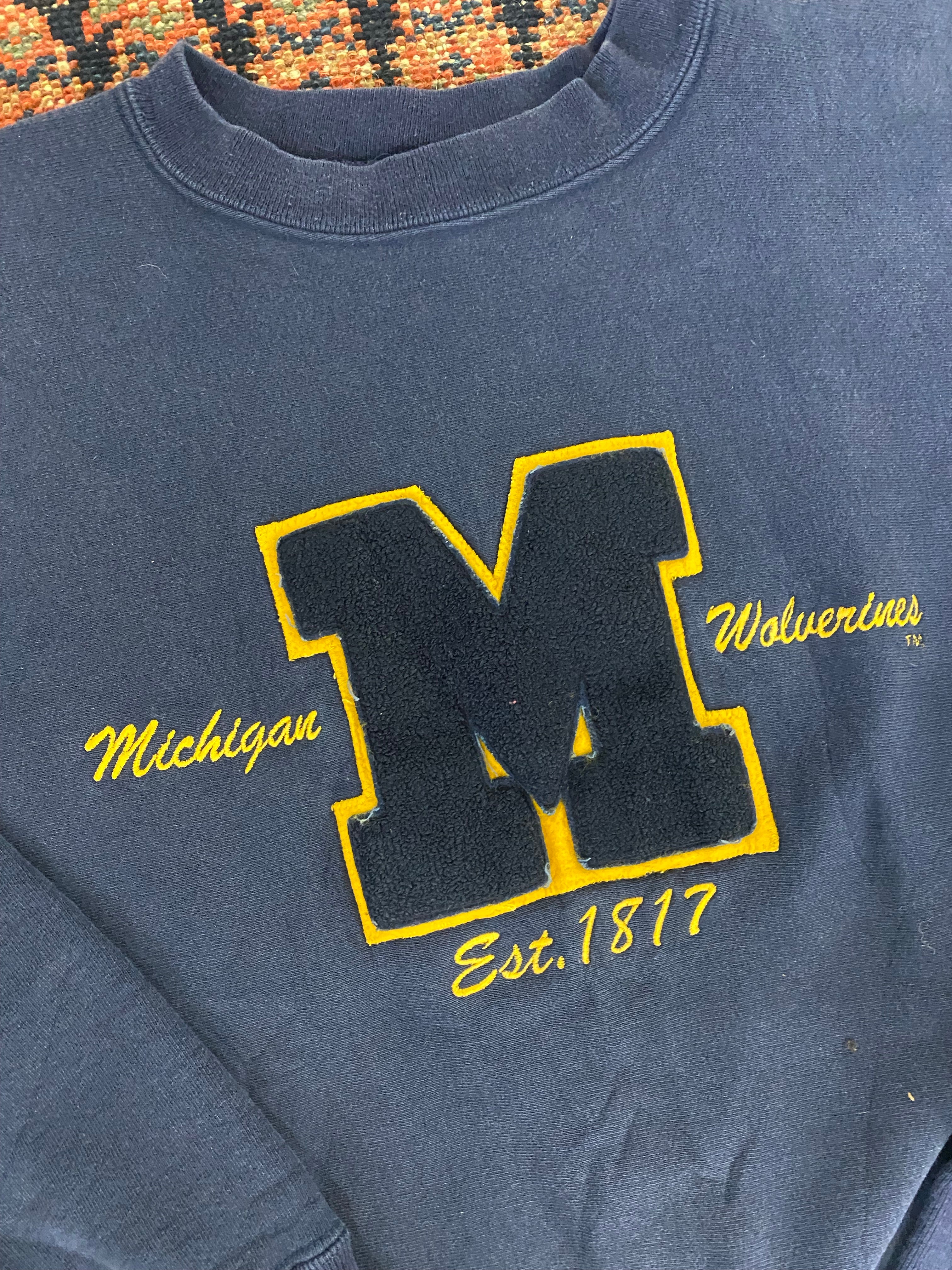 Vintage Michigan University Crewneck - M