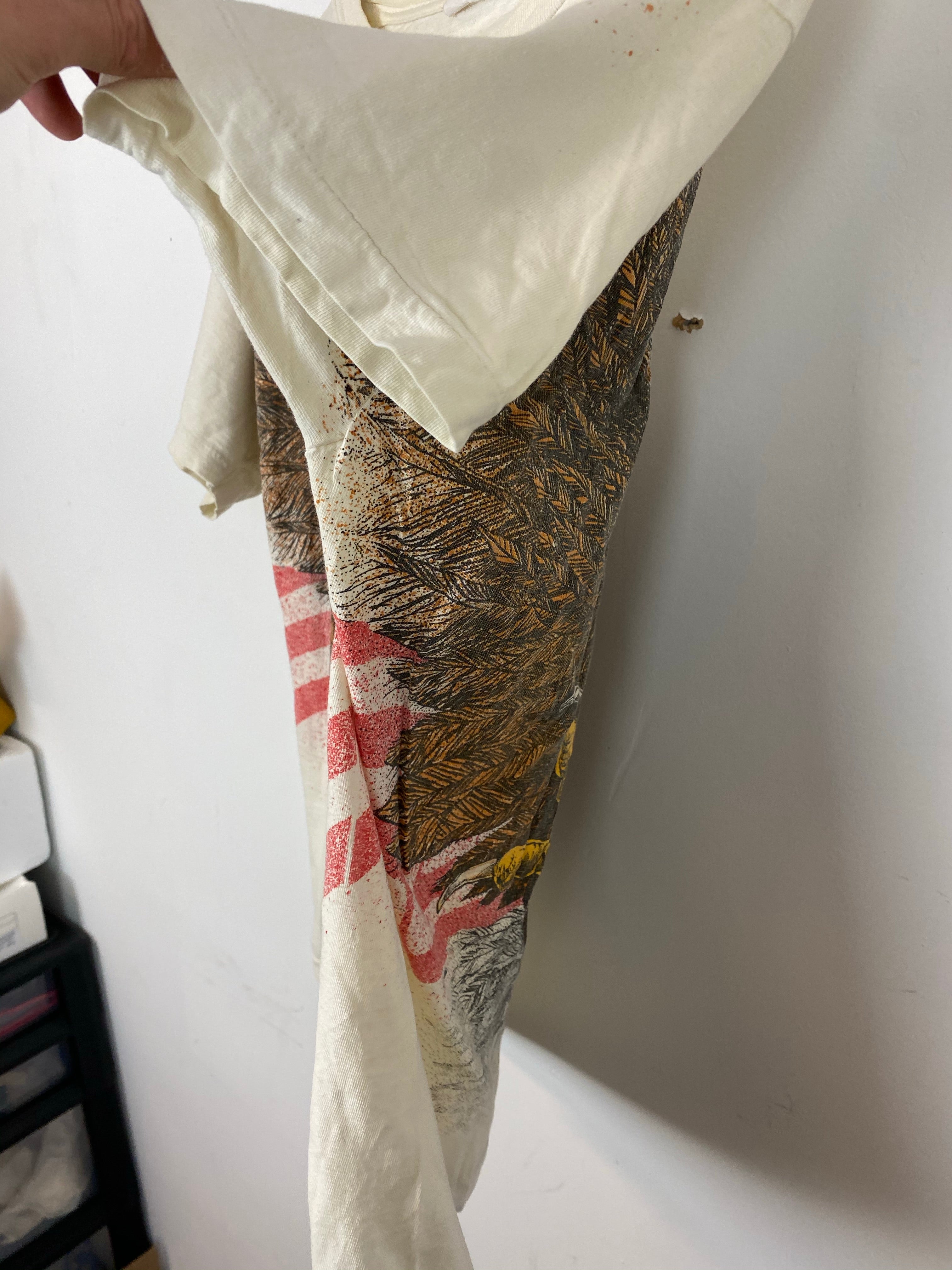 90s Front and Back Eagle T Shirt - XS