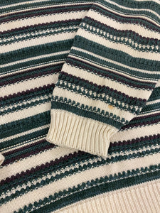 90s Striped Knit Sweater - S