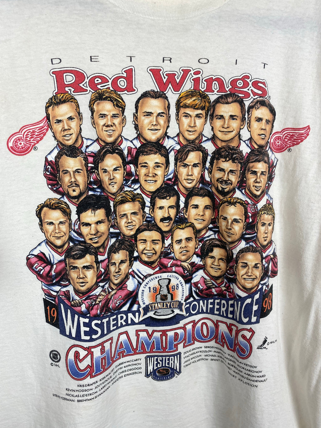 1998 Detroit Red Wings t shirt