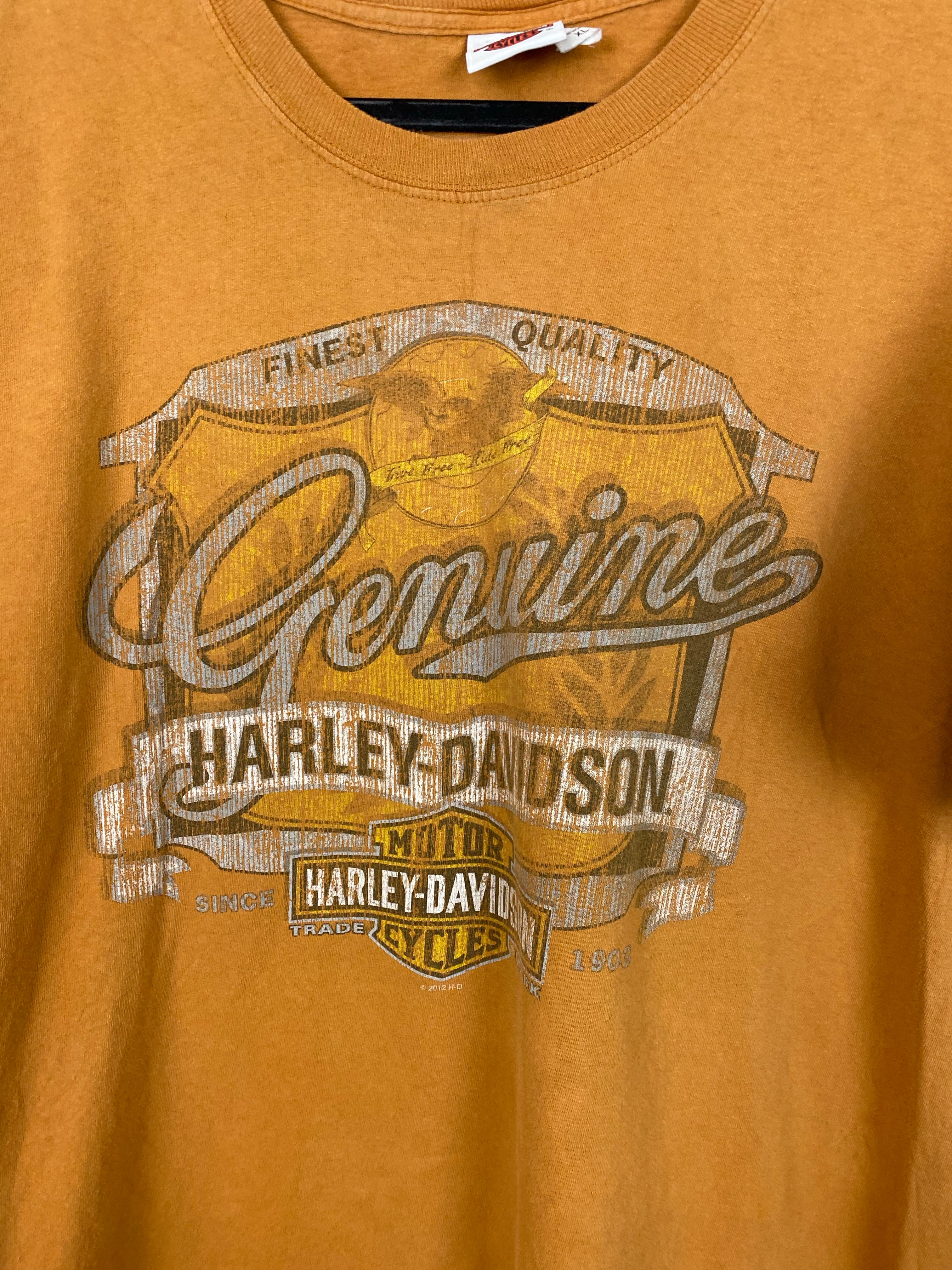 2012 Front and Back Harley Davidson T Shirt - L