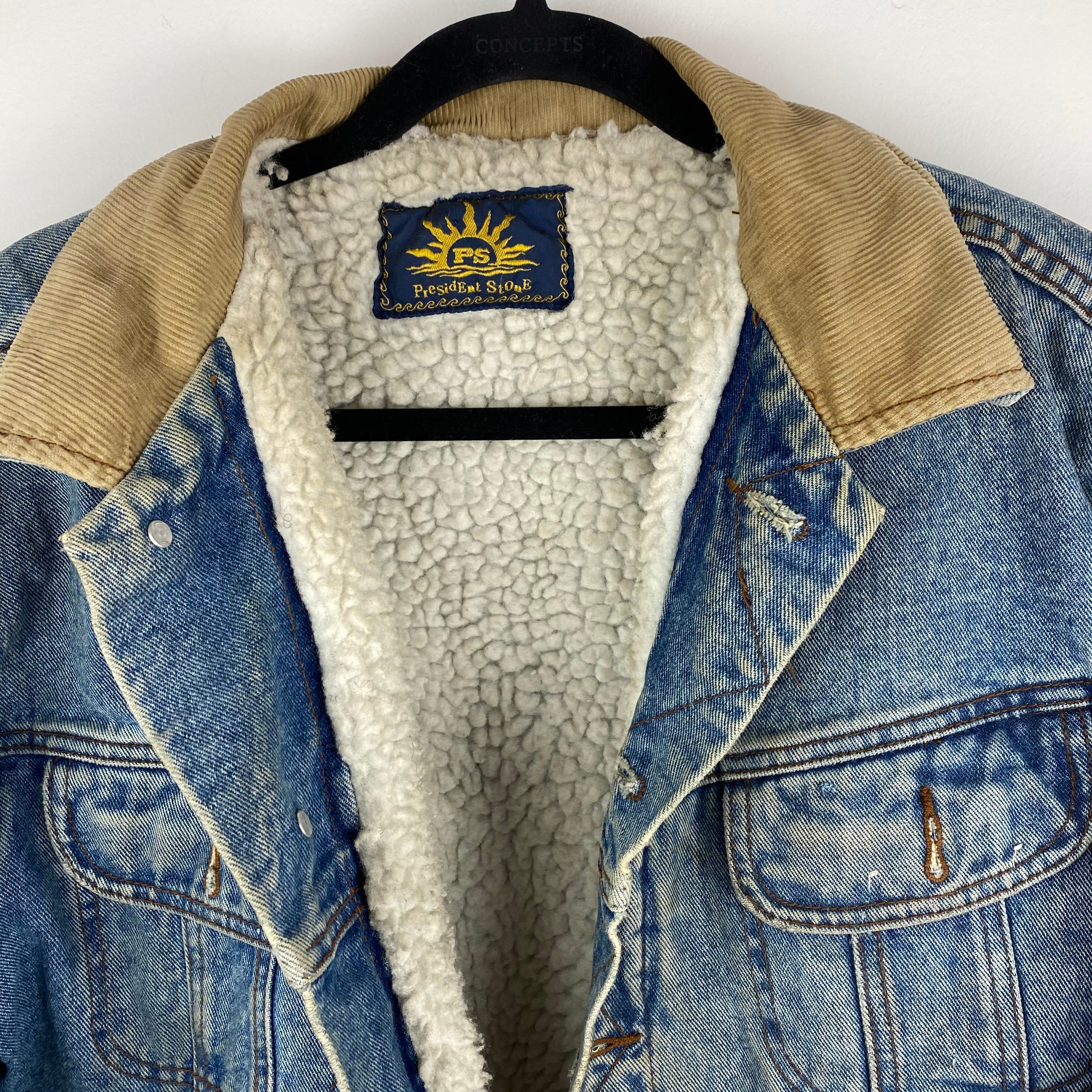 Sherpa lined denim jacket
