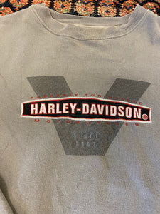Vintage Embroidered Harley Davidson Crewneck - L
