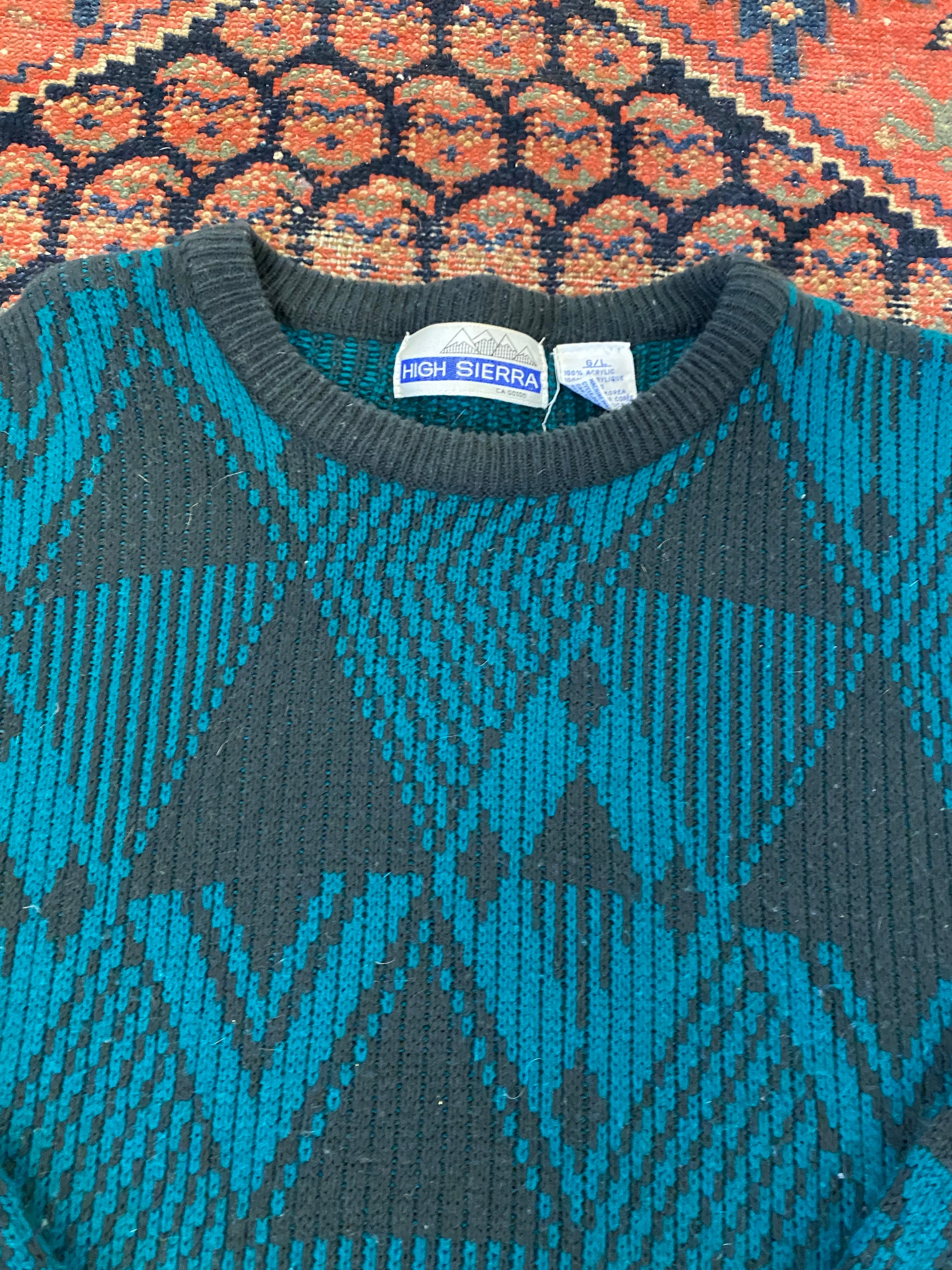 Vintage Patterned Knit - M