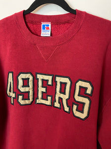 90s Embroidered 49ers Crewneck - M