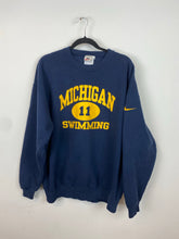 Load image into Gallery viewer, 90s Michigan Swimming Nike crewneck - S/M