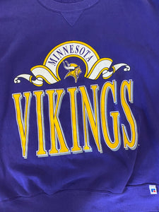 90s Russel Minnesota Vikings Crewneck - M