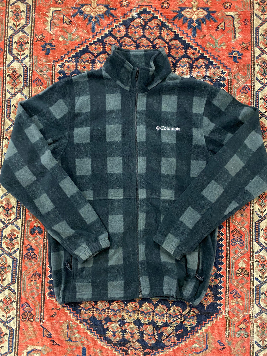 Vintage Patterned Columbia Fleece - M