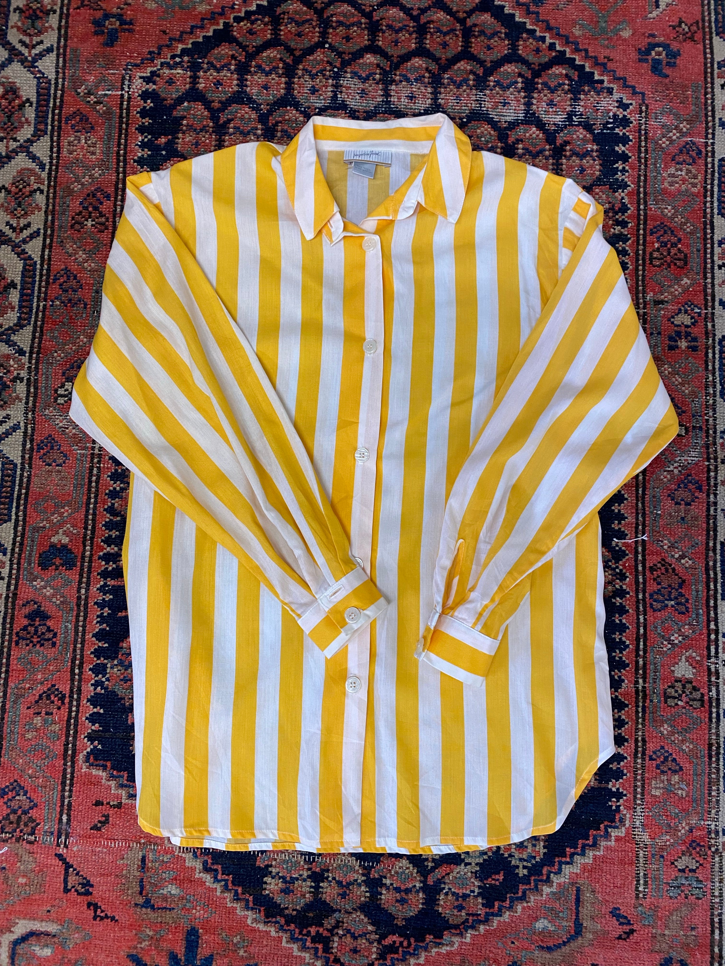 Vintage Striped Button Up- L