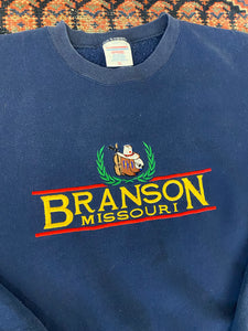 Vintage Embroidered Branson Crewneck - L