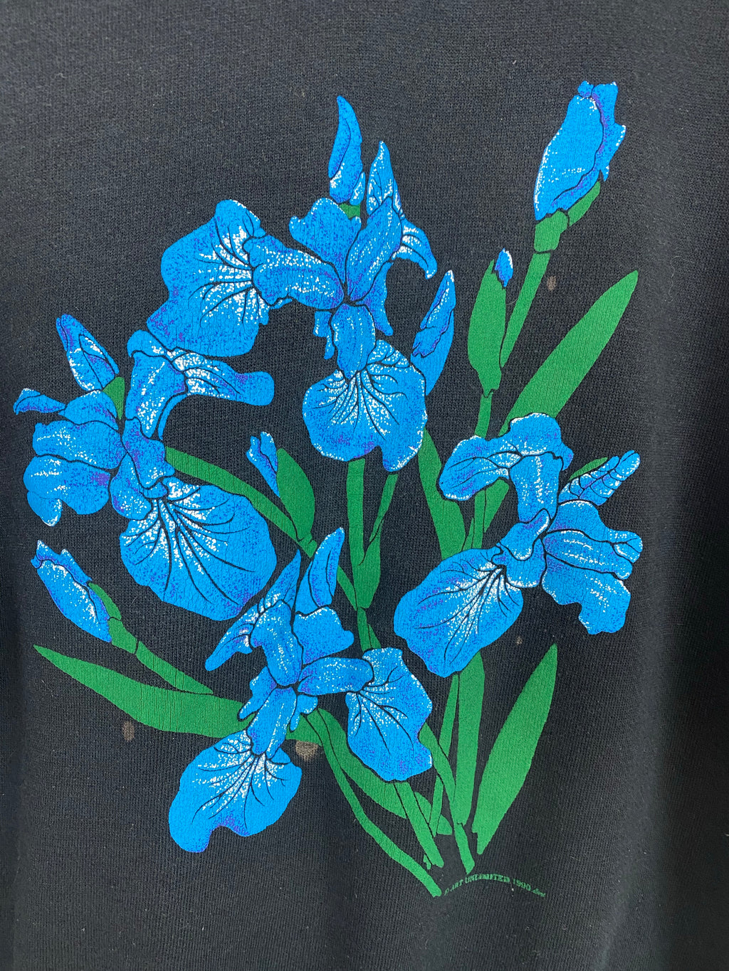 1990 flowers crewneck - L