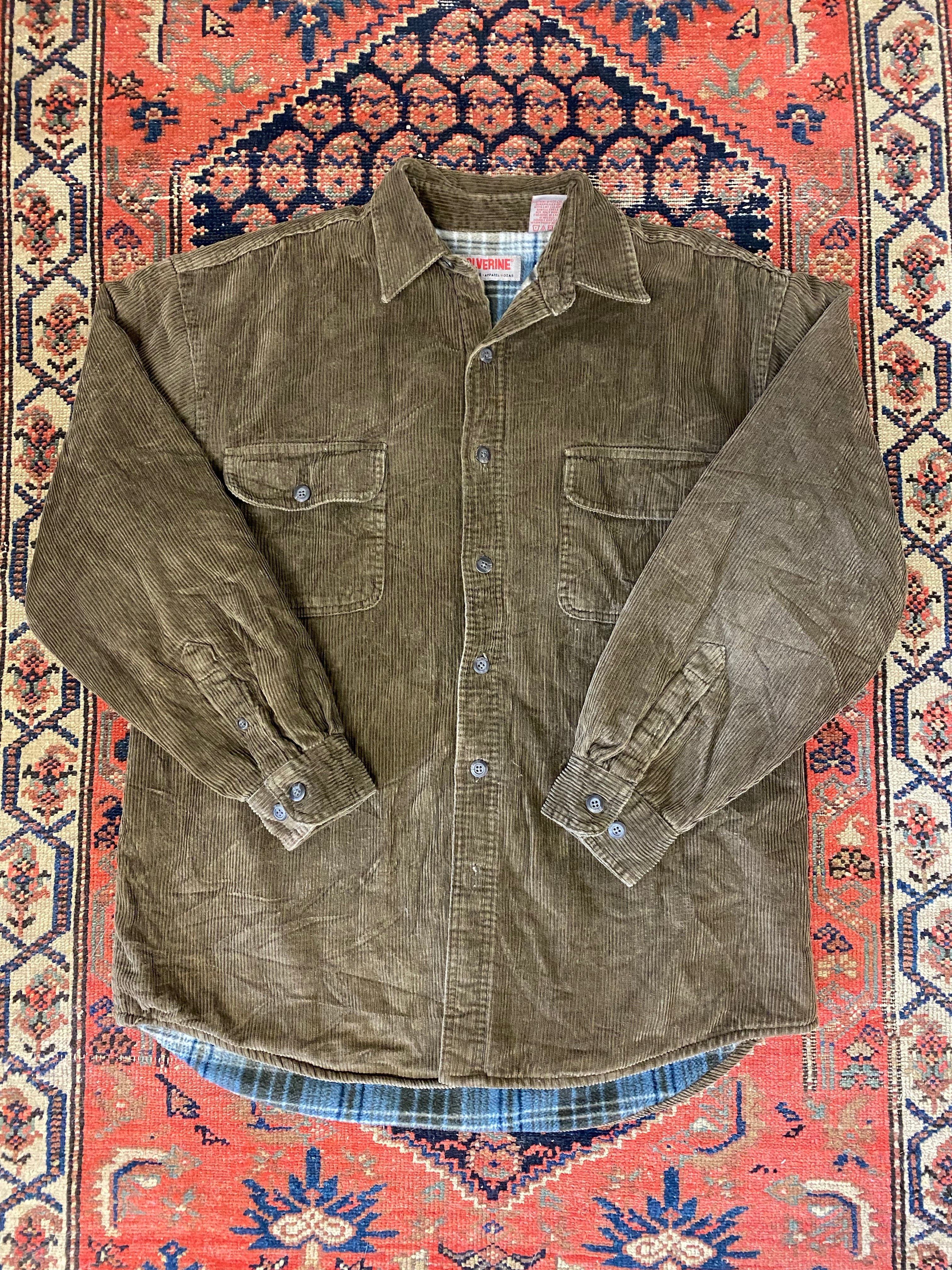 Vintage Thick Corduroy Button Up - L