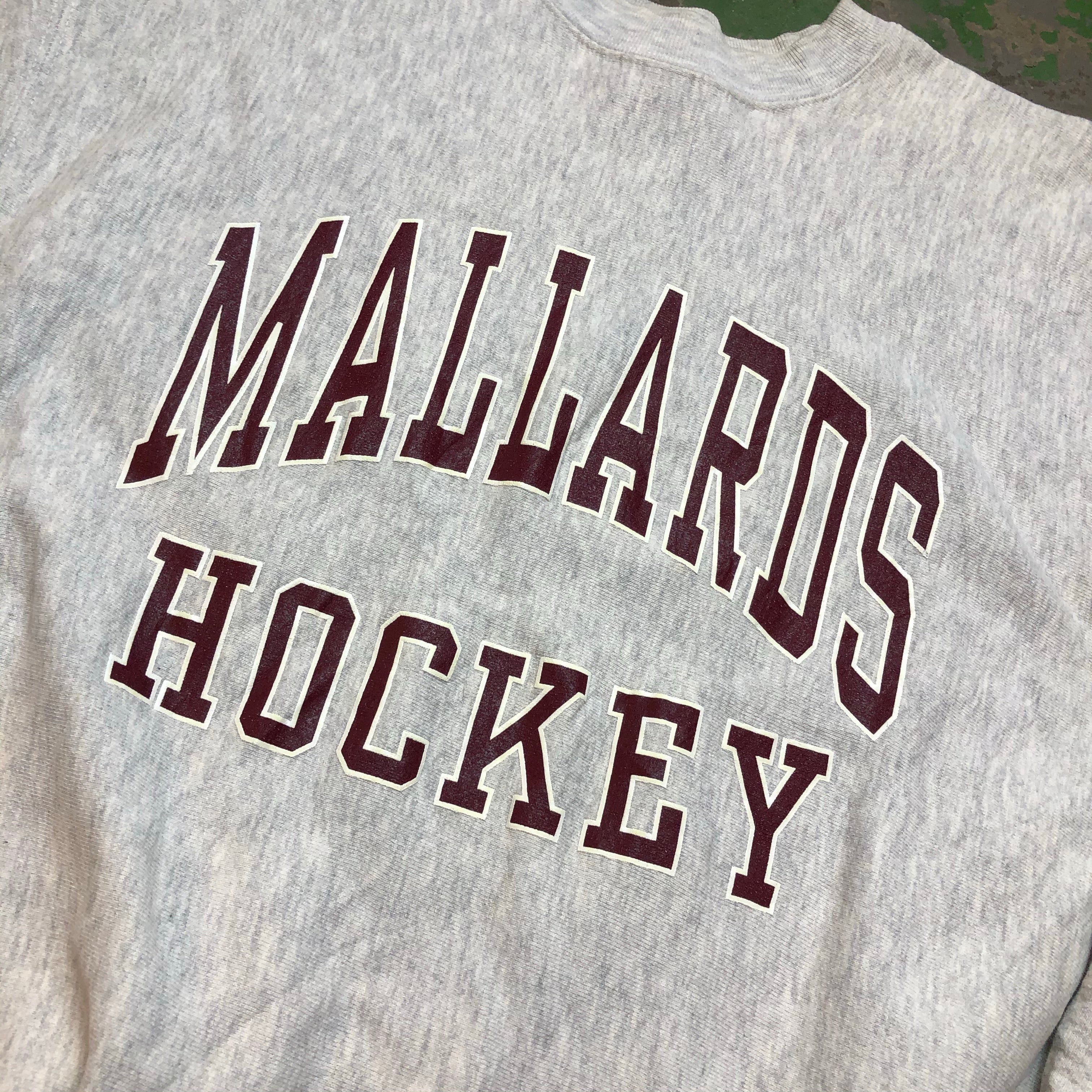 90s heavy weight Mallards hockey Crewneck