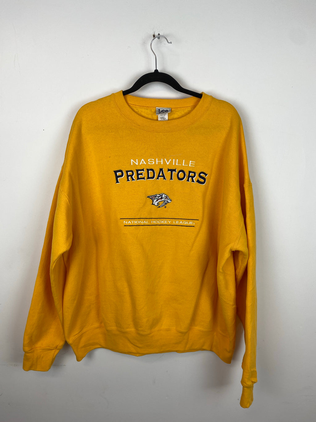 90s Nashville Predators embroidered crewneck - M