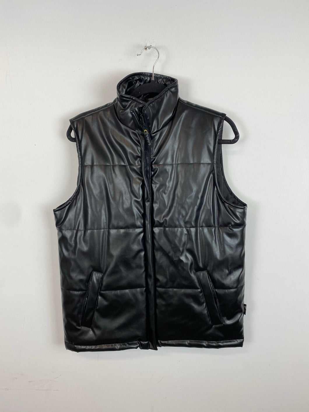 90s leather vest - women’s M