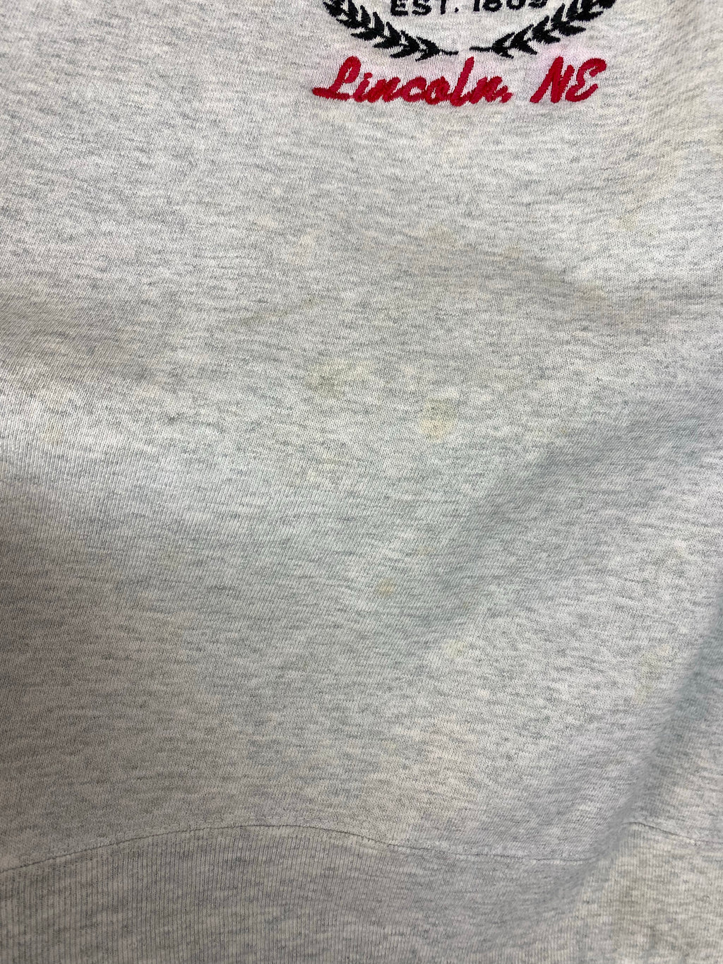 90s Embroidered Nebraska crewneck - L