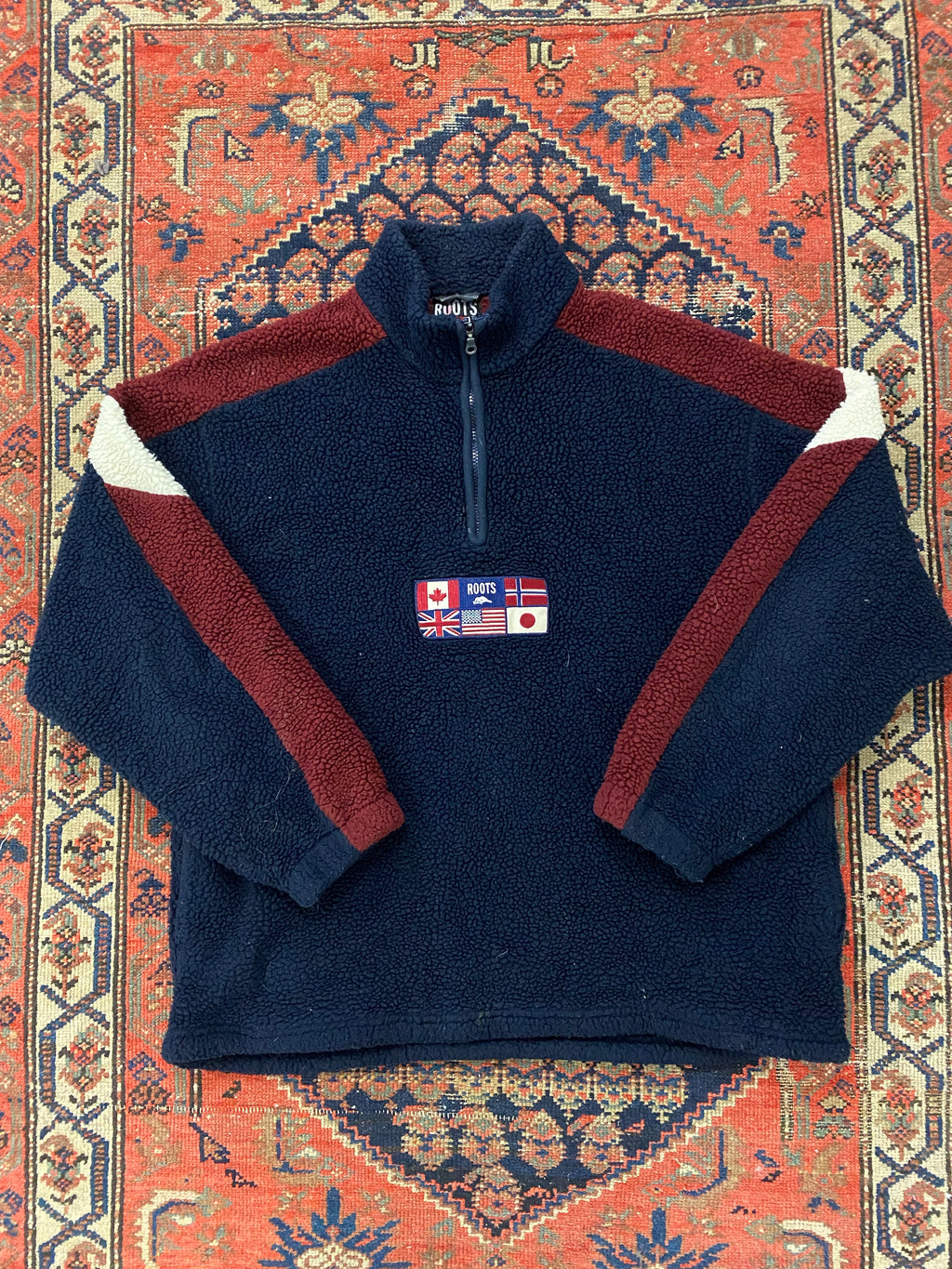 90s Made In Canada Roots Fleece - L