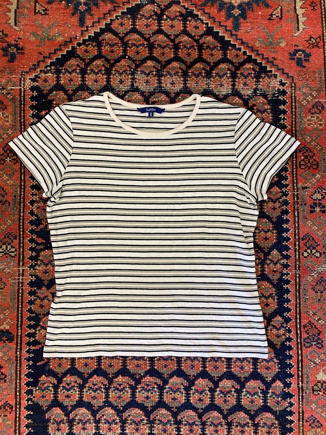 Vintage Striped T Shirt - M