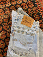 Load image into Gallery viewer, Vintage High Waisted Oranger Tab Levis Denim Shorts - 27in