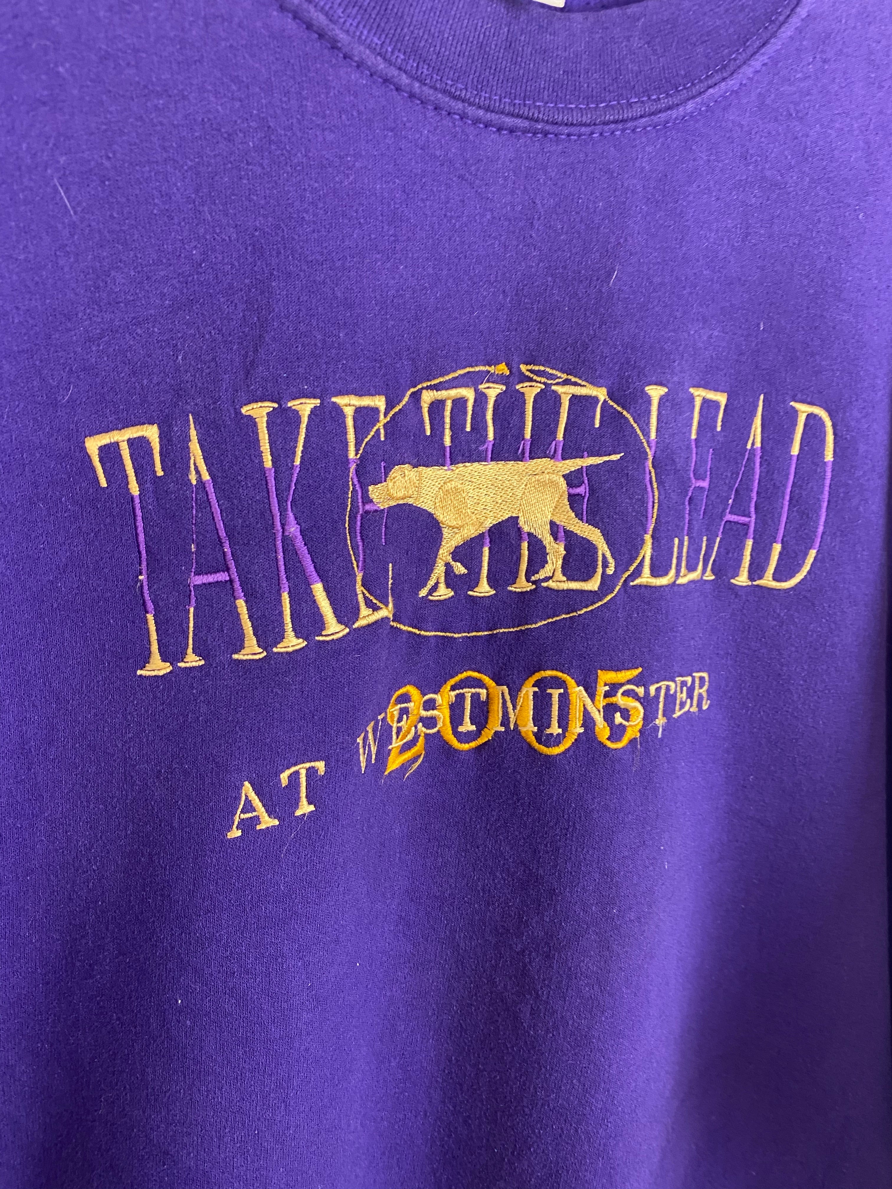 Embroidered Westminster crewneck