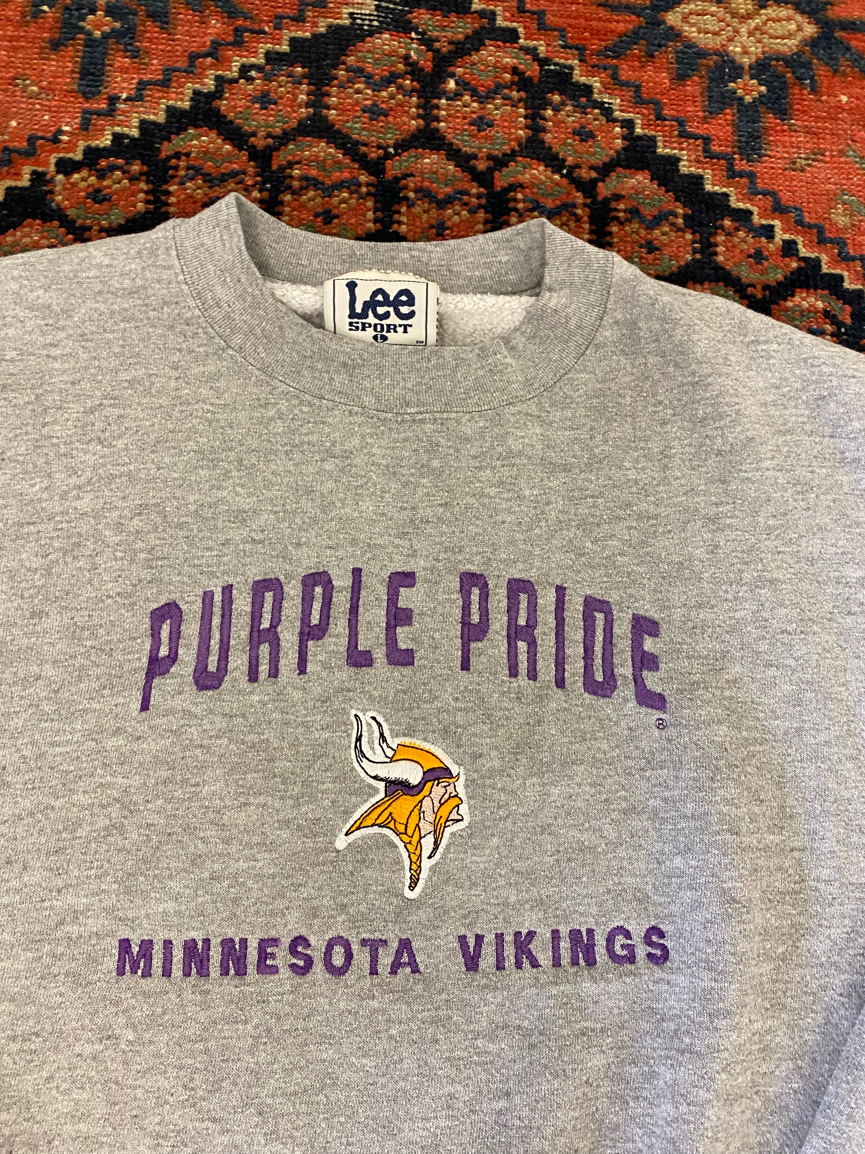 Vintage Minnesota Vikings Crewneck - L