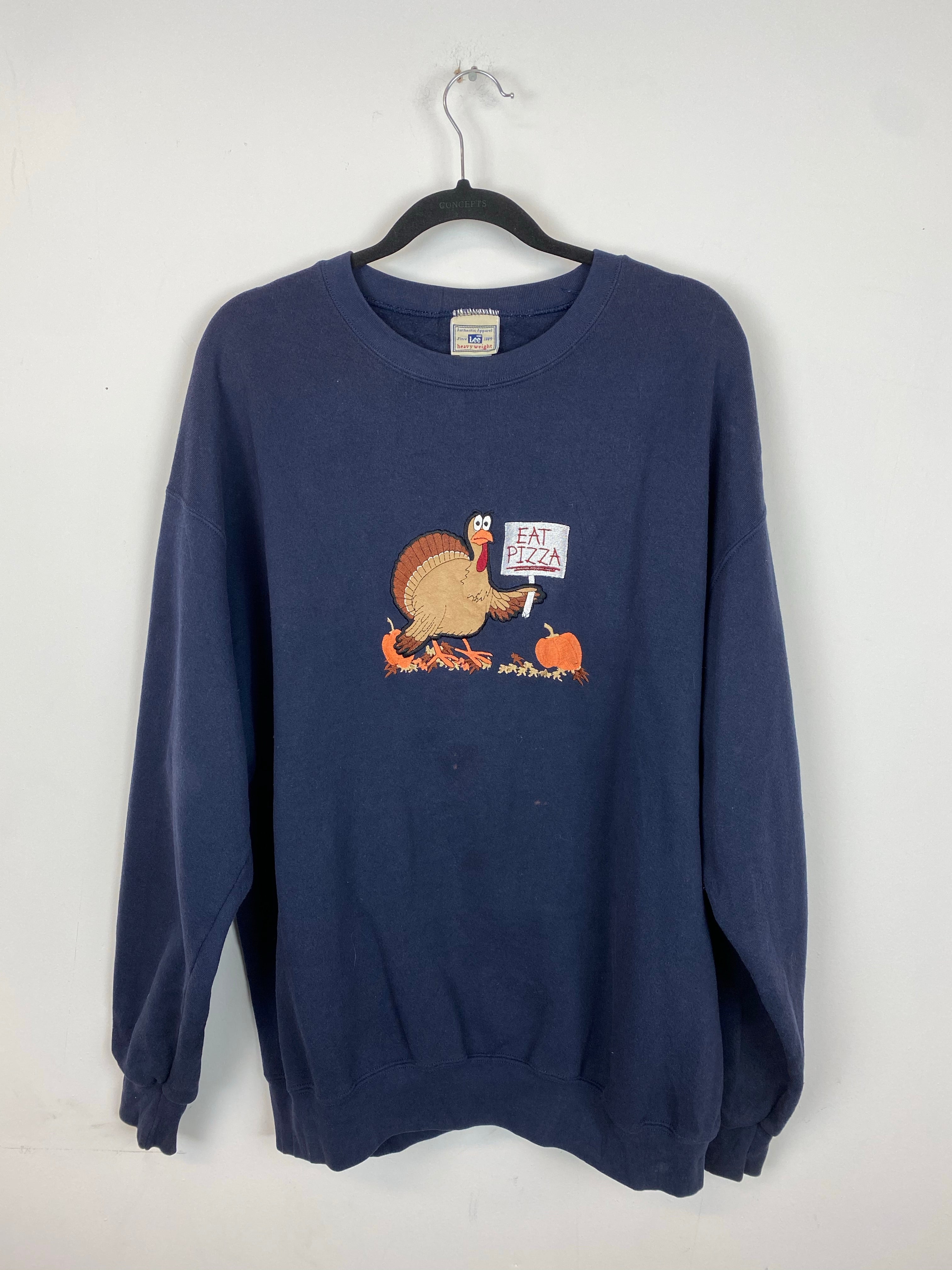 Vintage embroidered Turkey crewneck - M