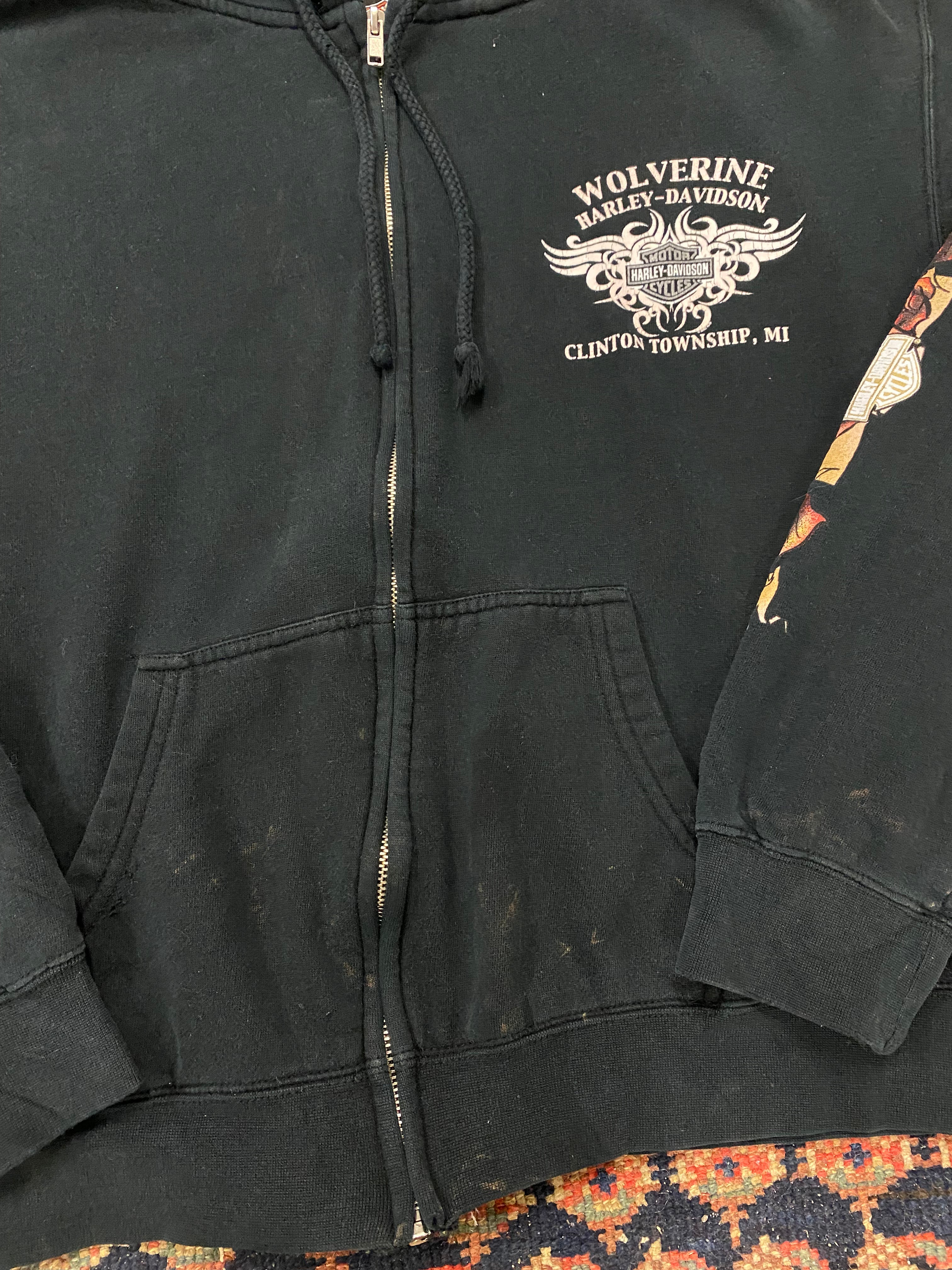 Vintage Harley Davidson Hoodie - S