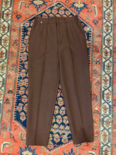 Load image into Gallery viewer, Vintage Brown Linen Valentino Trousers - 26-28inches