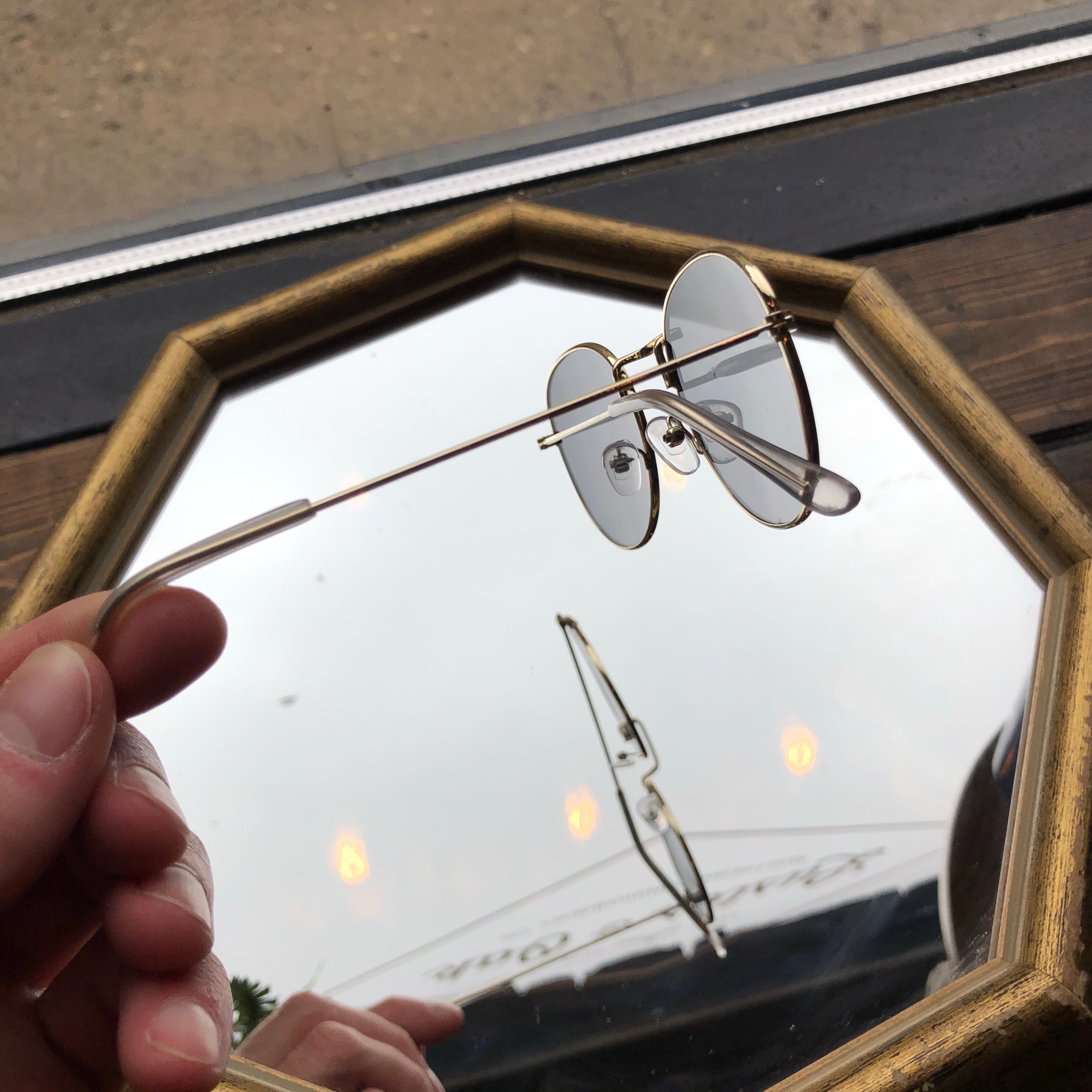 Circle Shades With Gold Frames