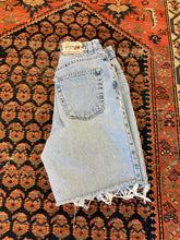 Load image into Gallery viewer, 90s High Waisted Jones Frayed Denim Shorts - 28in