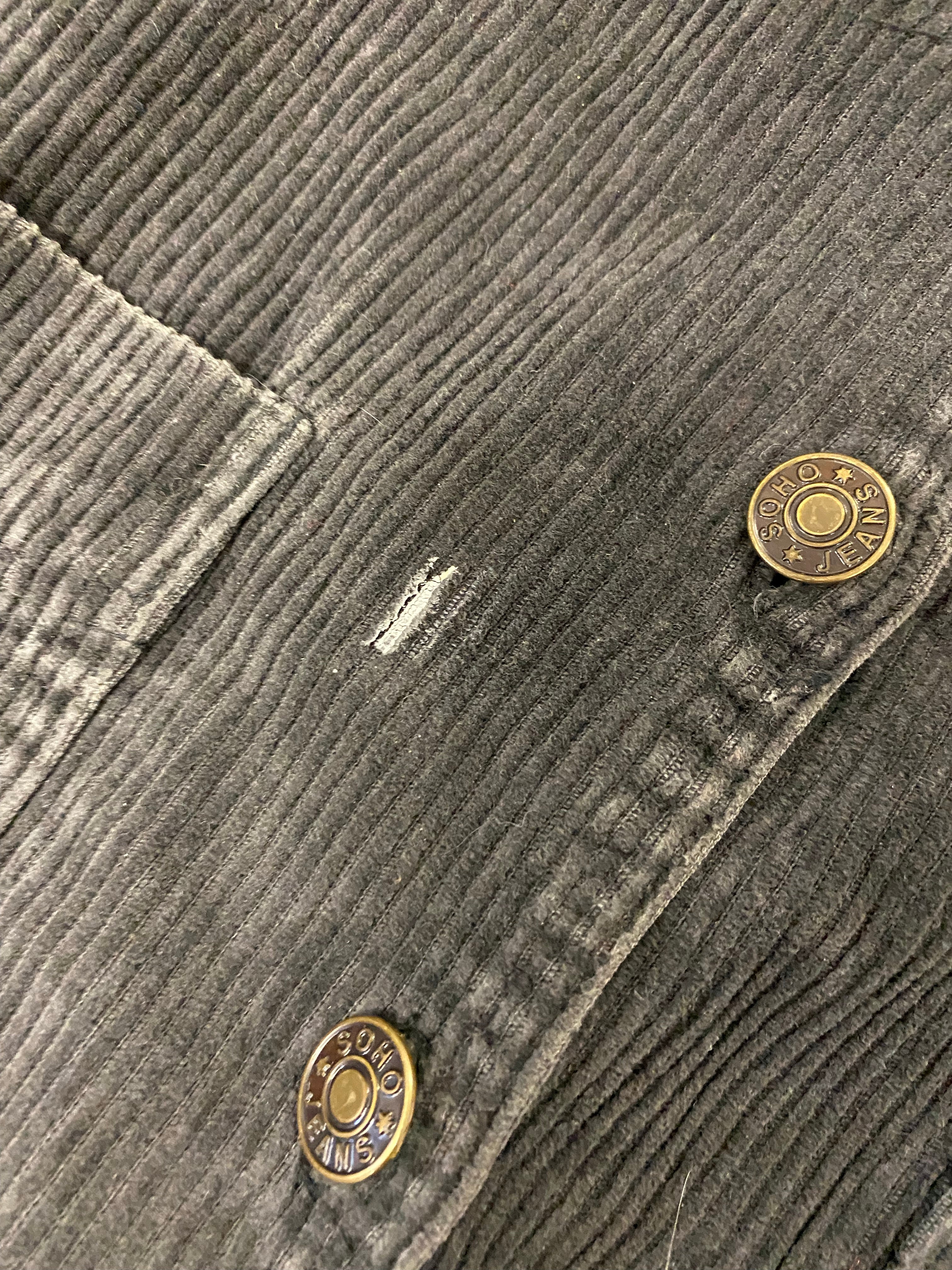 90s Thick Corduroy Button Up - M