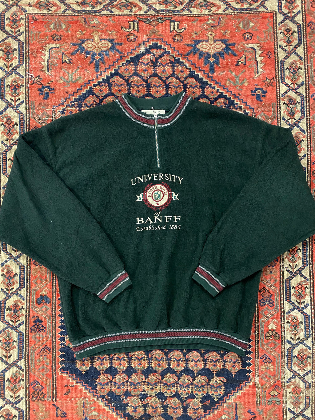 90s Fleece University Of Banff Sweater - M