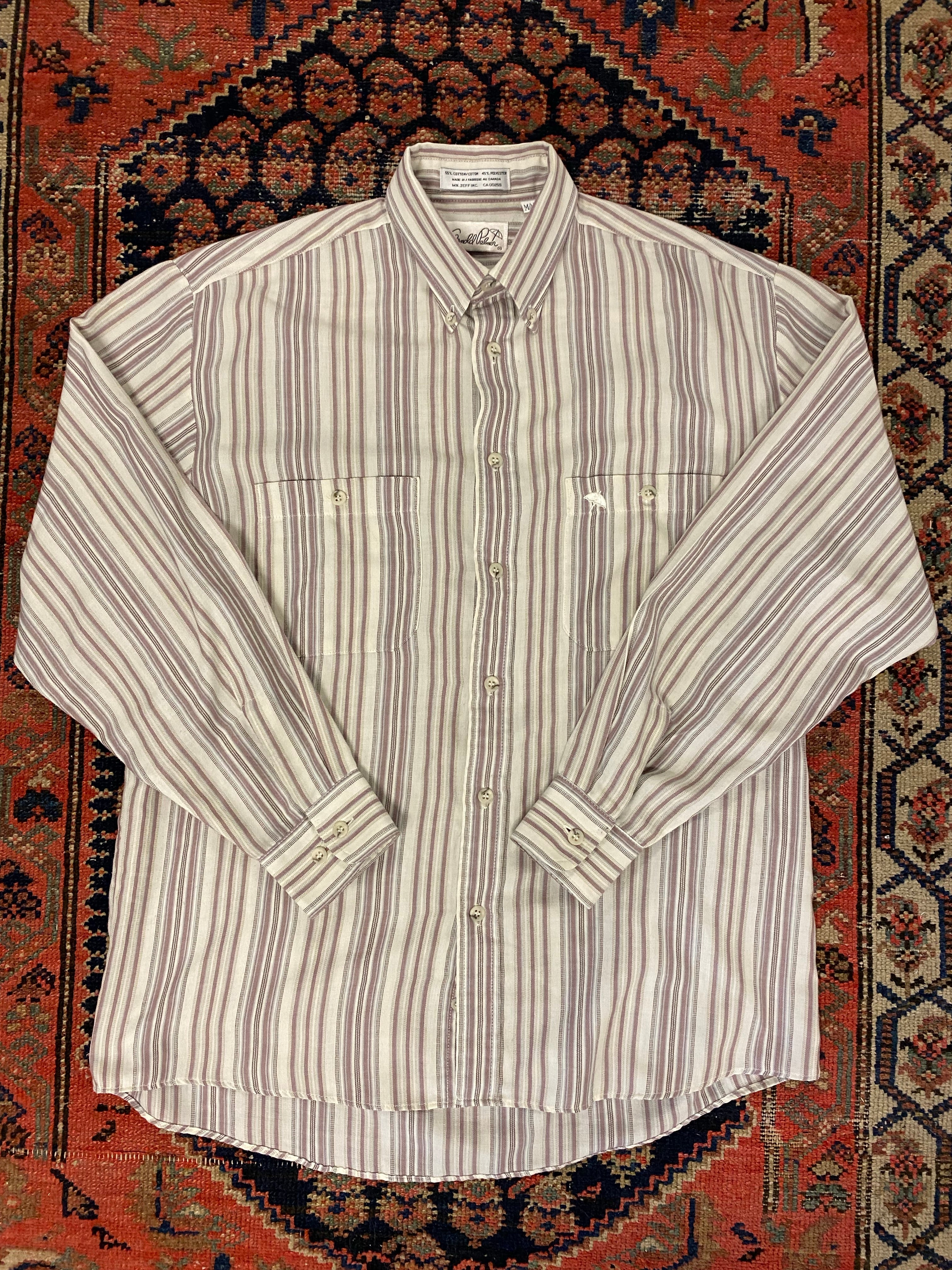 Vintage Plaid Button Up Shirt - M