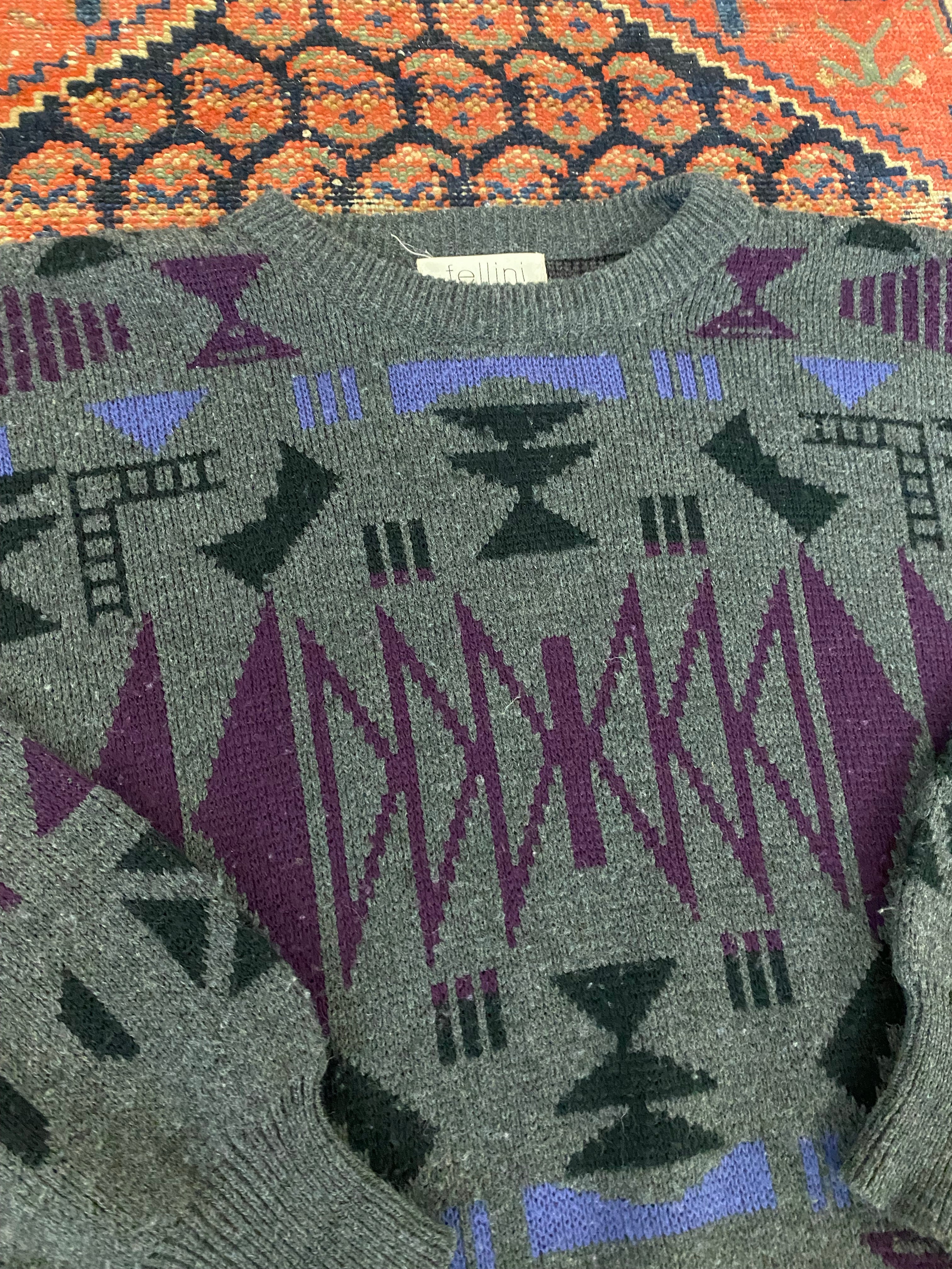 Vintage Knit Sweater - L