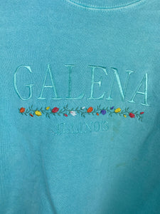Embroidered Galena Illinois crewneck