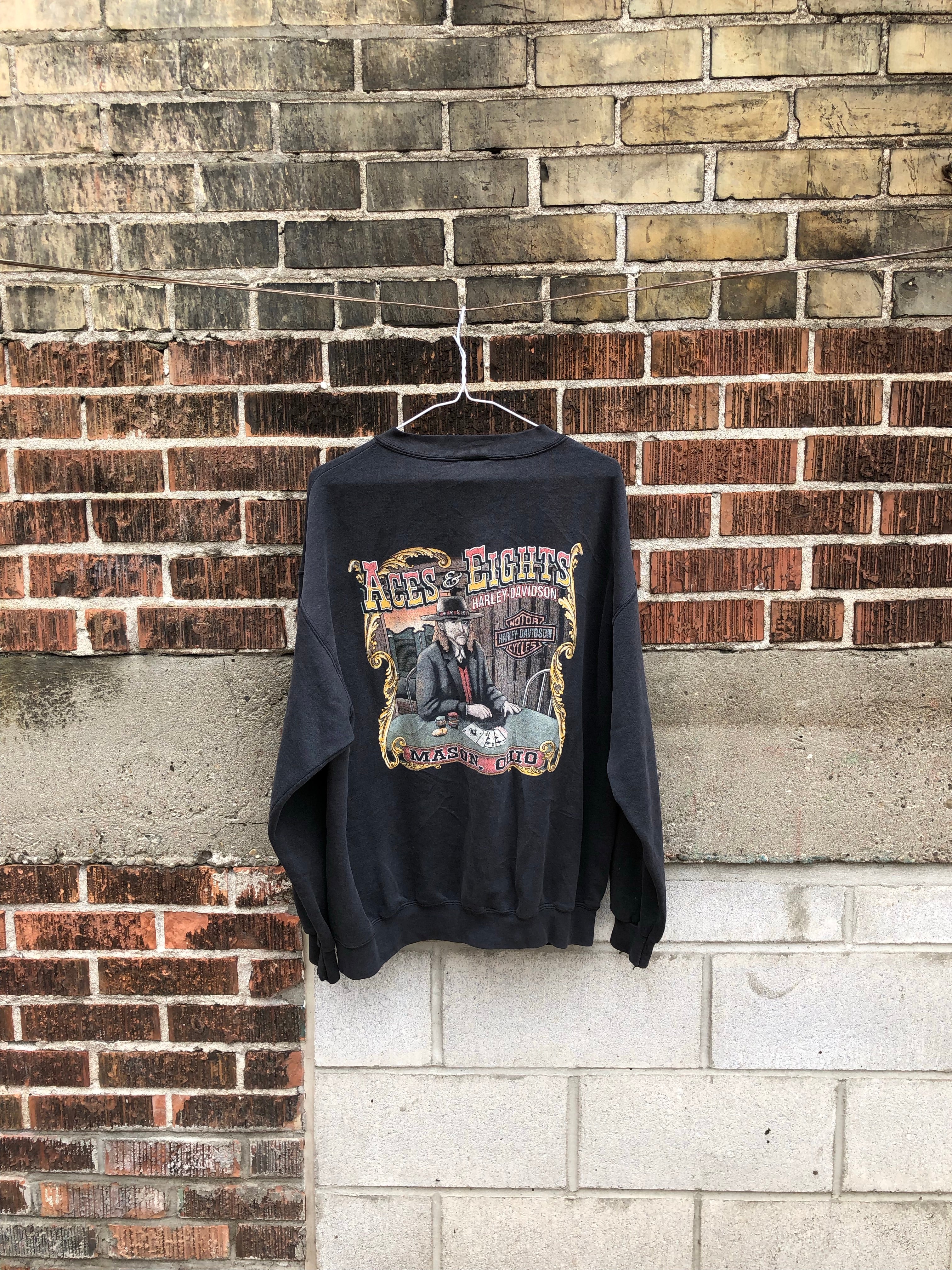 Double Sided Harley Crewneck Large/X-Large